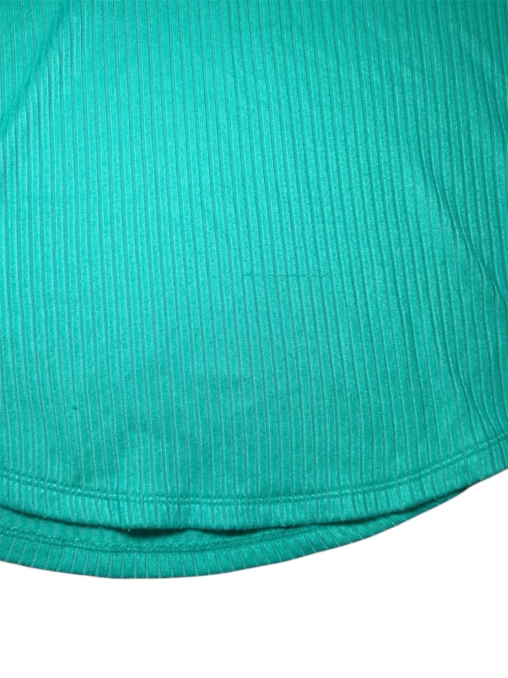 American Eagle V-Neck Plush Long Sleeve Ribbed Top Caribbean Green Size Small - Picture 4 of 12